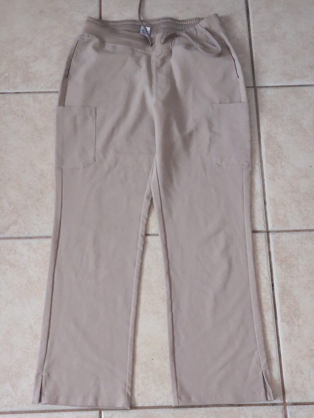 Mandala Tan Scrub Pants Unisex Size Medium